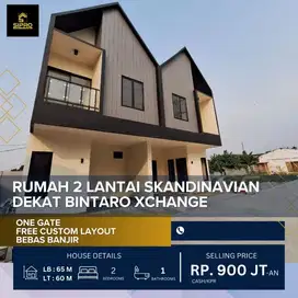 Rumah 2 Lantai Skandinavia Dekat Bintaro Dp 10 Juta Free Biaya2