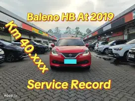 7JT BALENO HB AT 2019 RED KM 40RB ANTIK LIKE NEW !!