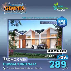 RUMAH MINIMALIS TYPE 36/75 MURAH DI BUDURAN SIDOARJO