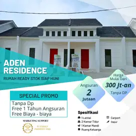 Rumah Ready Stock Siap Huni Tanpa DP Free Angsuran 1 Tahun