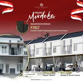 Dijual Rumah Tanpa DP Fasco Regency Pakis Malang Murah Meriah