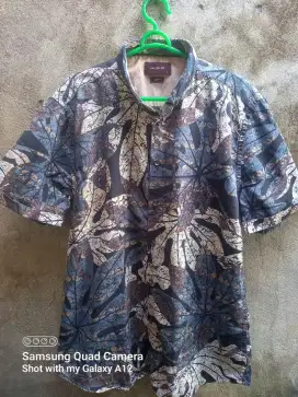 Preloved Batik Lengan Pendek MoC size L slim fit