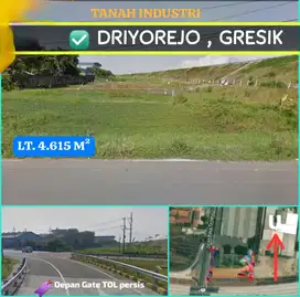 Tanah industri di Driyorejo Gresik