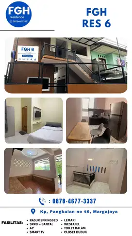 Disewakan Kost Ekslusif Murah Margajaya Full Furnish