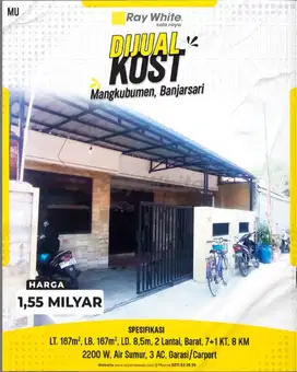 Dijual Rumah Kos Mangkubumen Banjarsari Solo Lokasi Strategis