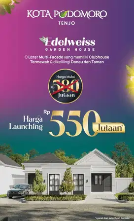 Edelweiss Kota Podomoro Tenjo View Danau dan Taman Edelweiss 500 JTan
