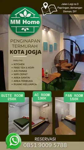 Penginapan Murah mulai 150rb Di pusat kota