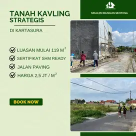 TANAH KAVLING STRATEGIS DI KARTASURA DEKAT KAMPUS DAN KOTA SOLO