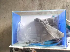 Aquarium sekat filter belakang