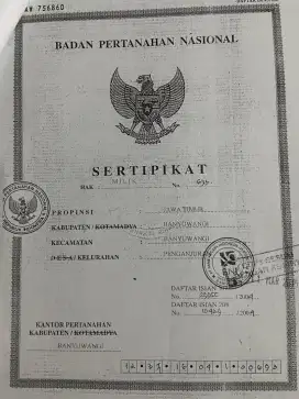 Dijual Tanah dan Rumah Tanpa Perantara