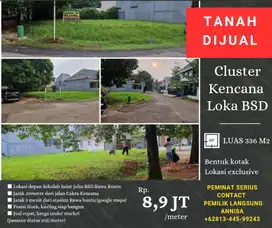BU SEGERA TANAH CLUSTER KENCANA LOKA BSD LANGSUNG PEMILIK