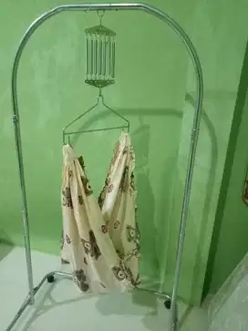 Ayunan bayi stainless