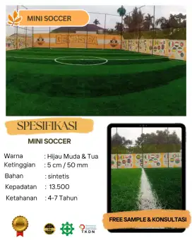 Mini Soccer Platinum 5 cm Density 13.500