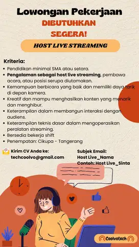 Loker Host Live Streaming