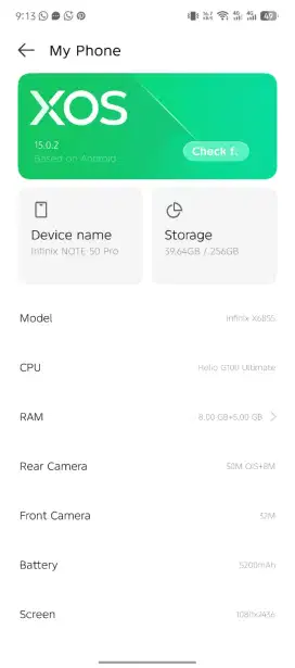INFINIX NOTE 50 PRO TITANIUM GREY