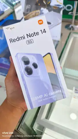 Redmi NOTE 14 5G 8+8/256gb baru PROMO RESMI