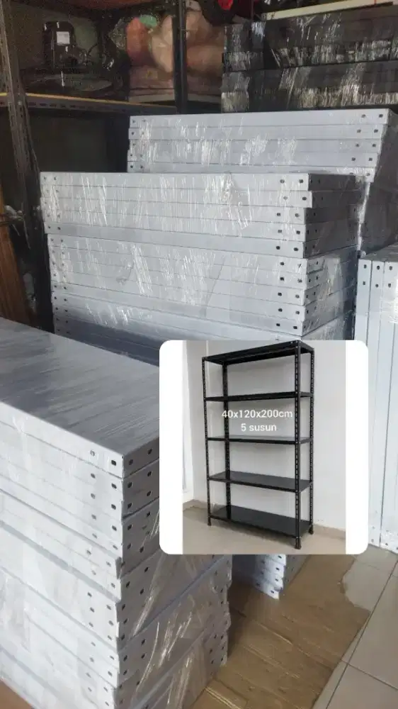 Rak besi gudang serbaguna