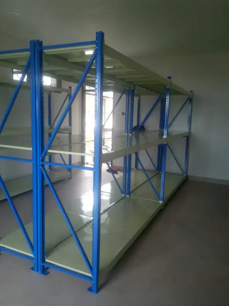 RAK GUDANG SHELVING AMBALAN 500KG PER LEVEL T2000-3000mm READY STOK
