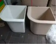 Bak Mandi Segi Sudut Oval Plastik