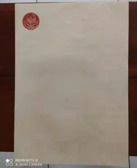 Kertas Segel Lama TH 76 Masih Kosong Belum Pernah Dipakai Dijamin Asli