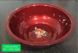 Waskom Basi Cat Enamel Kembang Merah