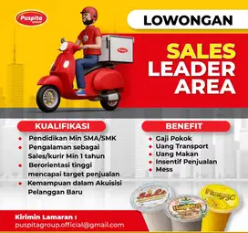 DIBUTUHKAN SALES LEADER AREA BALARAJA