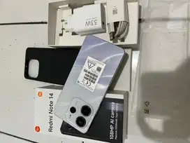 Redmi Note 14 ram 8+4/128 gb 99% seperti baru.