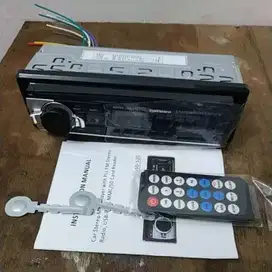 Tape Audio Mobil Single Din Multifungsi Bluetooth USB MP3 FM Radio USB