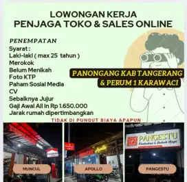 Jaga toko dan sales online