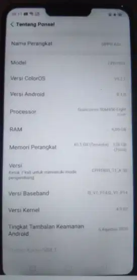Jual hp Oppo A3s