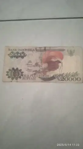 Uang kertas pecahan 20 ribuan