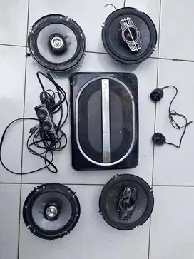 1 SET AUDIO MOBIL PIONEER SPEAKER ACTIVE SUBWOOFER TS WX110A COAXIAL 2