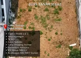 DIJUAL TANAH PERUNTUKAN KANTOR 7 LANTAI DI DEKAT MEGA KUNINGAN JAKSEL