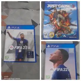 Kaset PS4 Fifa 22 + Fifa 23 +Just Cause 3