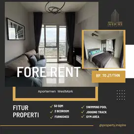 Sewa Apartemen westmark 2BR termurah strategis minimalis best view