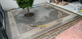 Batu sikat motif buat taman