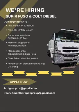 driver truk & driver operational