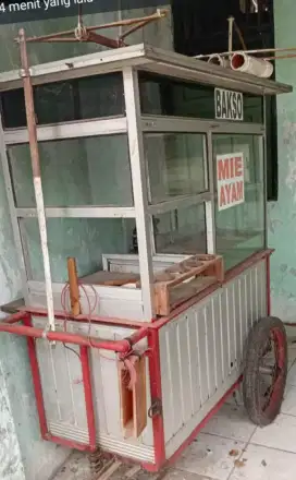 Gerobak mie ayam alumunium