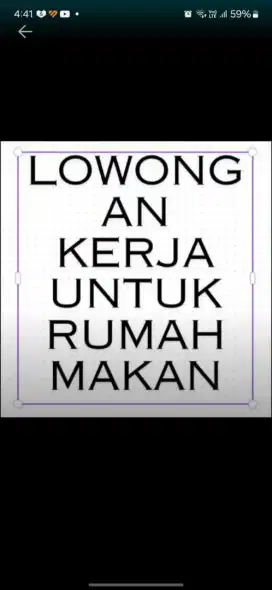 Dicari Karyawan Untuk Lowongan Kerja dirumah makan