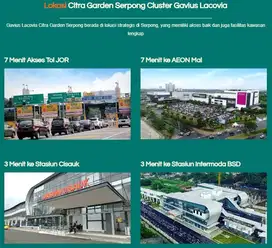 LACOVIA at Citra Garden Serpong Harga 1Man dekat BSD City GAVIUS
