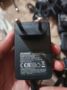 Adaptor original Huawei 12V normal layak pakai