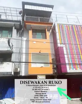 Disewakan Ruko Klampis Jaya