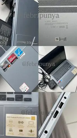 Laptop Asus Vivobook Pro 14 Oled full set lengkap