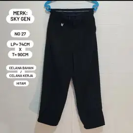 PRELOVED SKY GEN ORI CELANA BAHAN / CELANA KERJA HITAM PRIA (No 27)