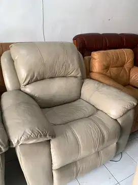 SOFA SINGLE SEATER INFORMA CHEERS MAURICE ROCKING LEATHER GENUINE