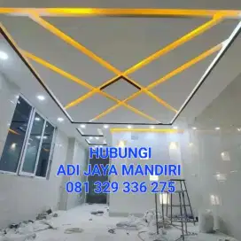 Plafon gypsum plafon pvc partisi gypsum kusen aluminium pintu aluminiu
