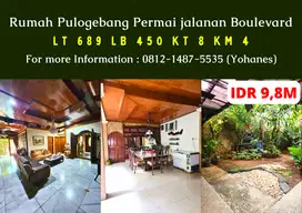 Rumah Pulogebang Permai 689mtr jalanan Boulevard