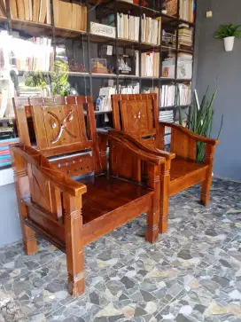 Sofa jati 2+1+1+1+ meja