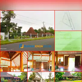 tanah dapat bangunan rumah joglo sanagt strategis jln kaliurang Km 21