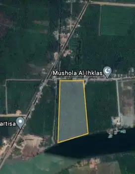 Dijual lahan dekat jembatan gasing tanjung api api